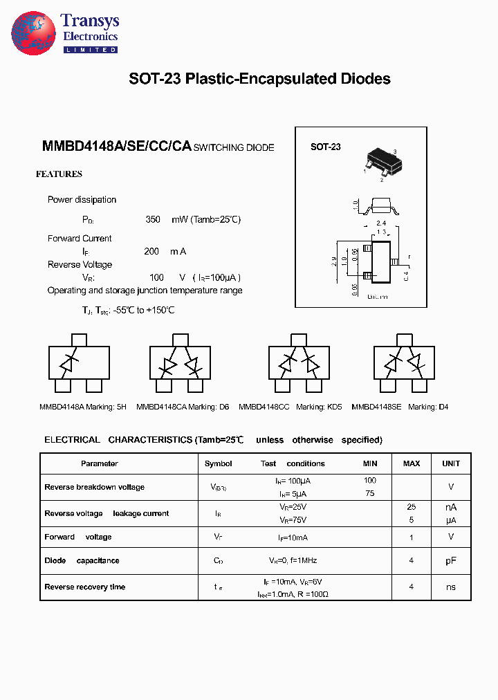 MMBD4148SE_4114651.PDF Datasheet
