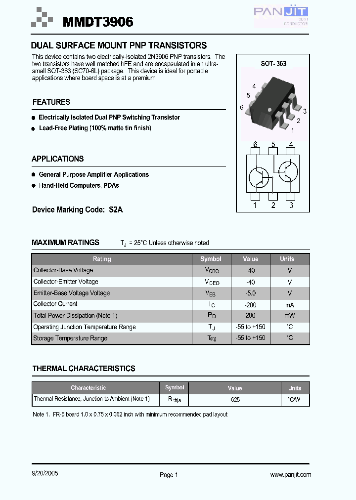 MMDT3906TR13_4120318.PDF Datasheet