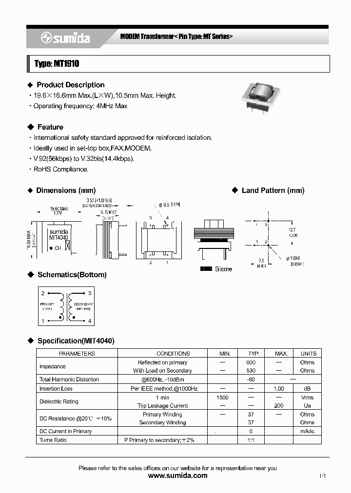 MT1910_4136703.PDF Datasheet