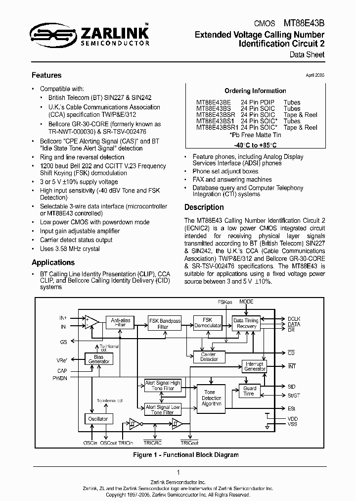 MT88E43BS_4110034.PDF Datasheet