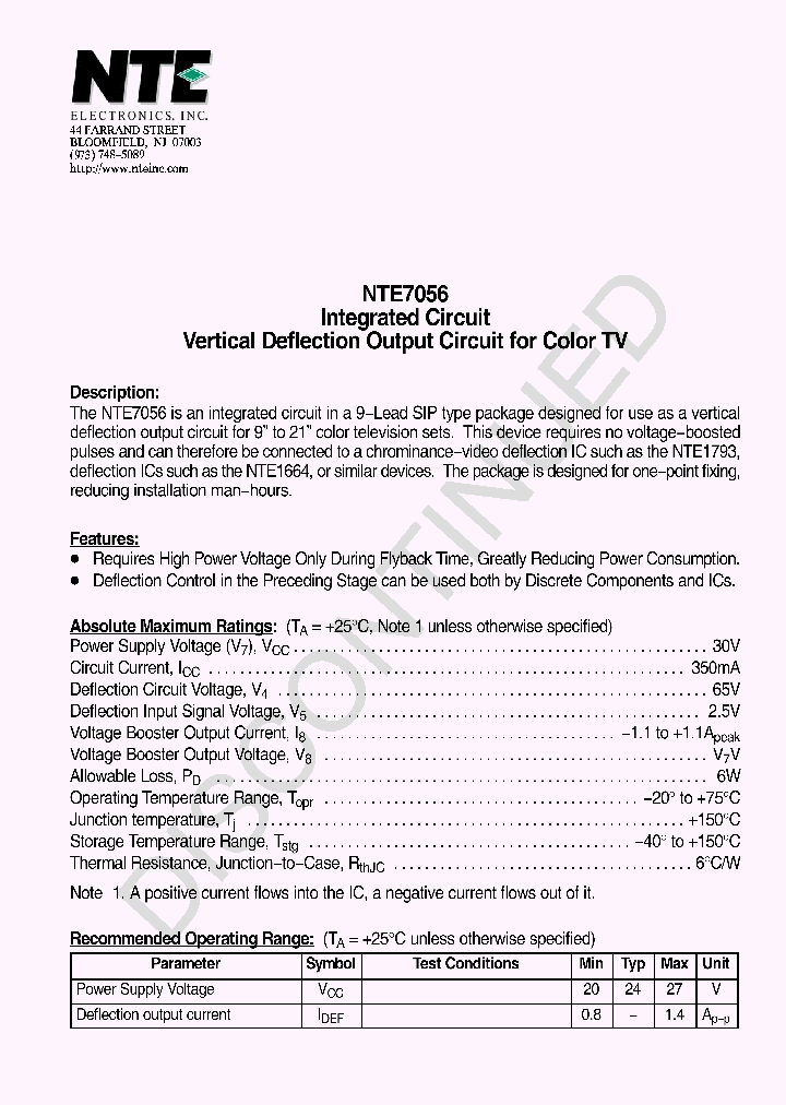 NTE7056_4119816.PDF Datasheet