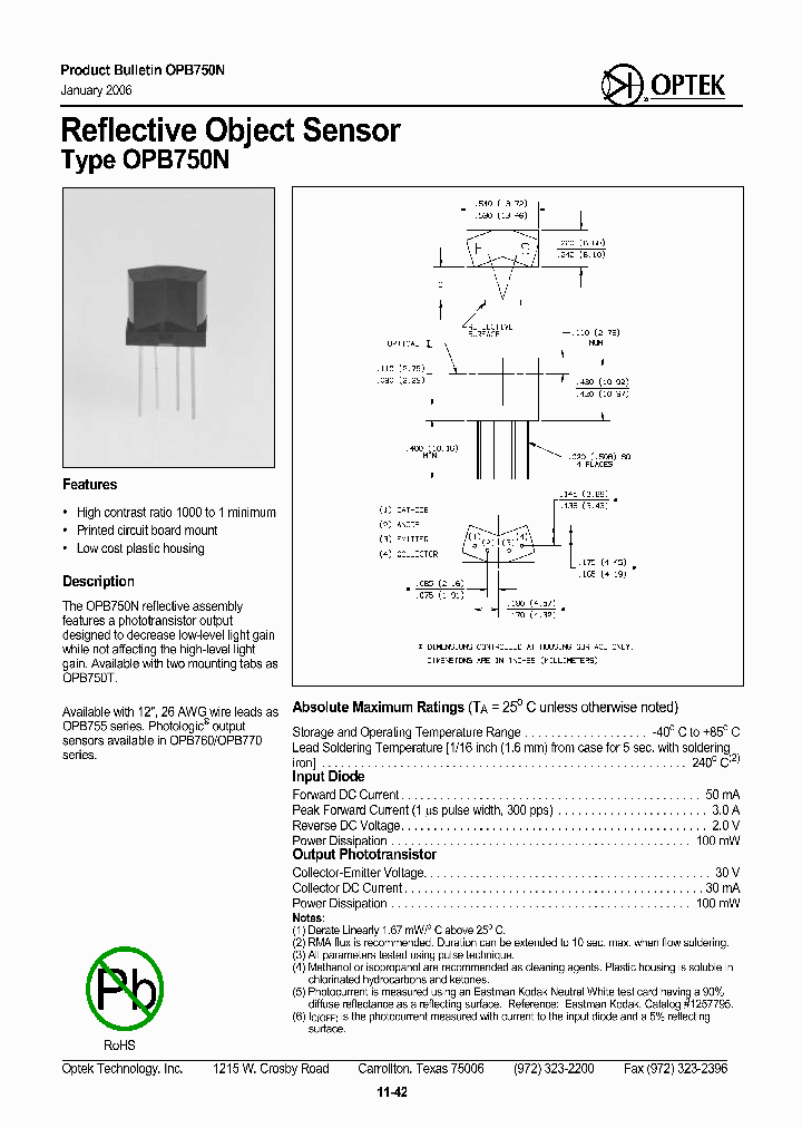 OPB750N_4116237.PDF Datasheet