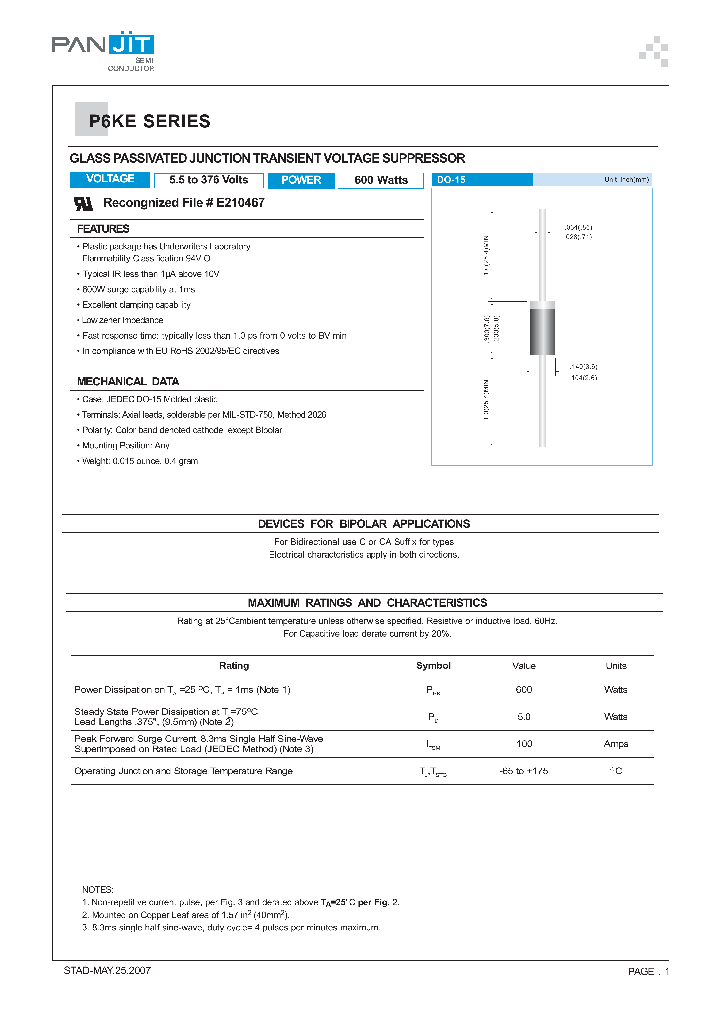 P6KE150_4114491.PDF Datasheet