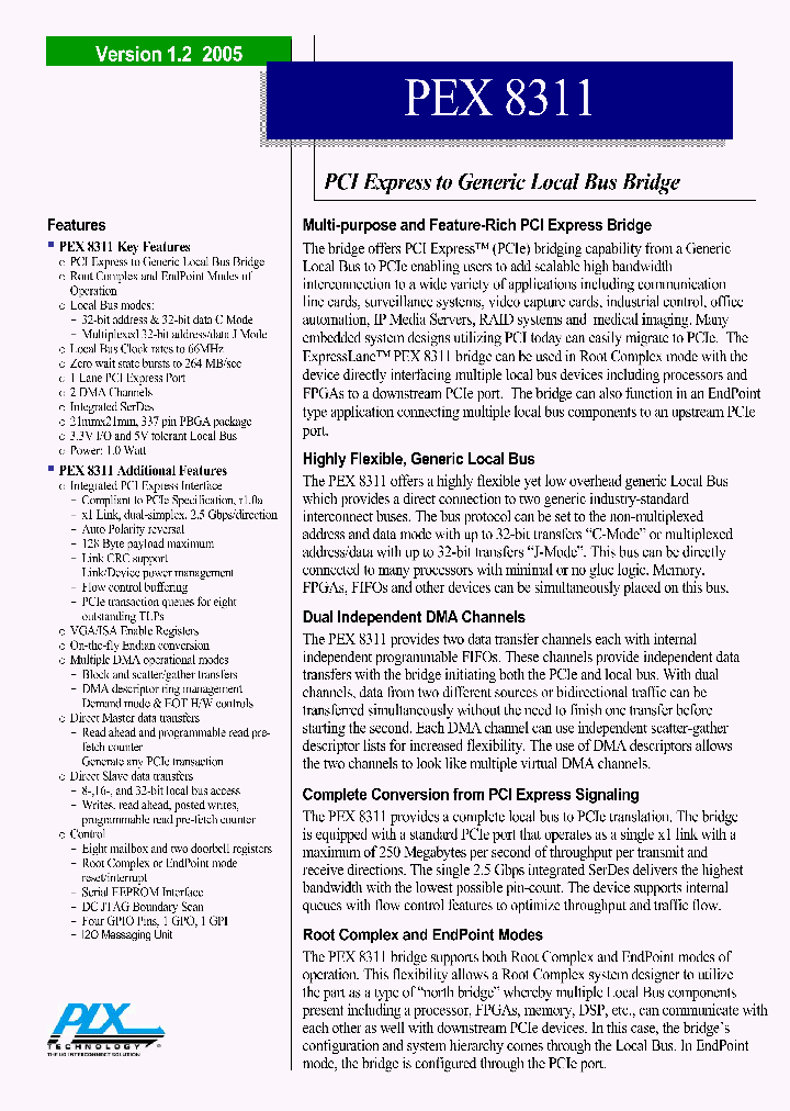 PEX8311_4102909.PDF Datasheet