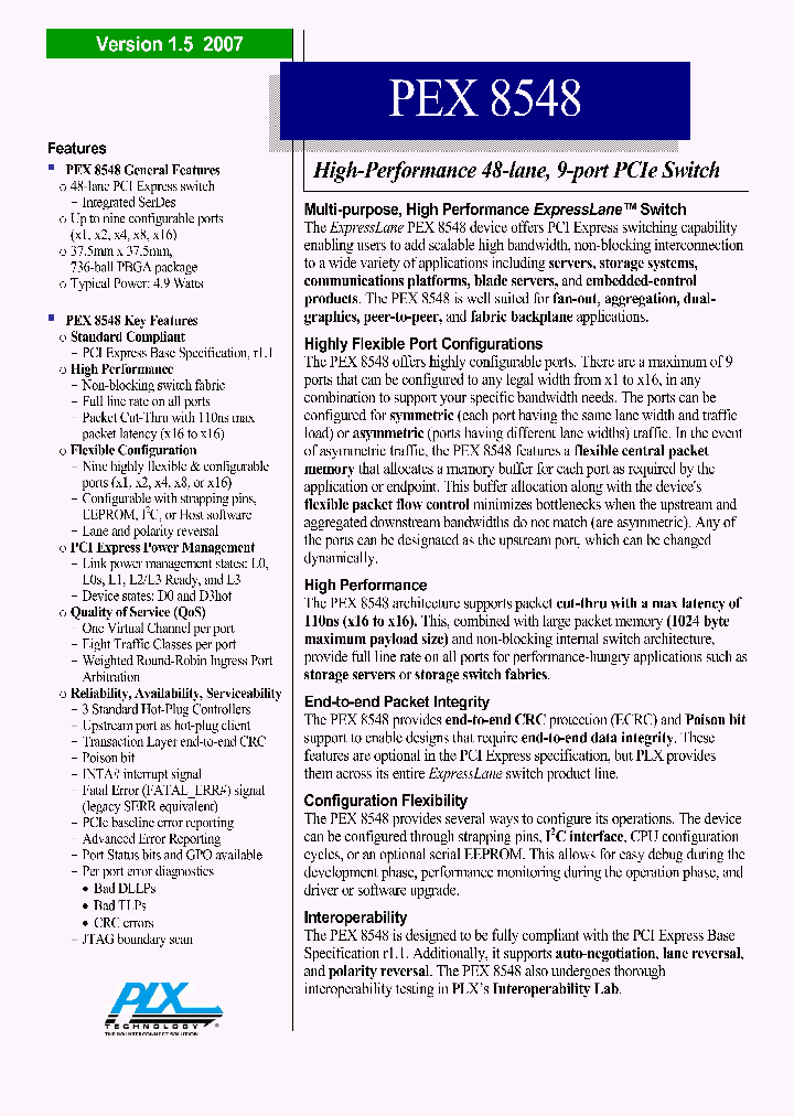 PEX8548-AARDK_4128098.PDF Datasheet