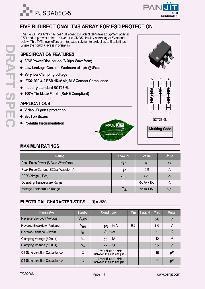 PJSDA05C-5_4120281.PDF Datasheet