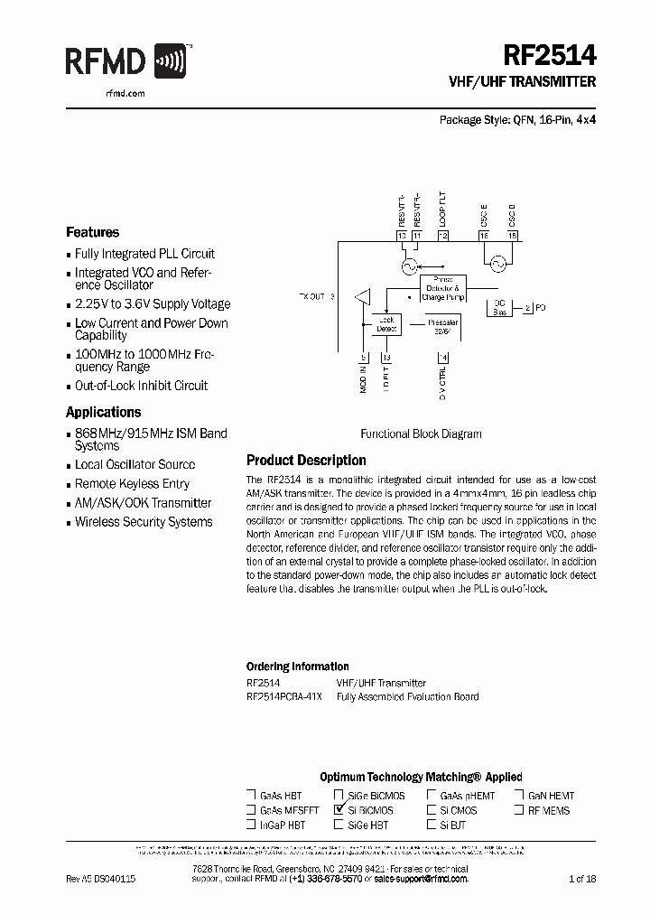 RF2514PCBA-41X_4140177.PDF Datasheet