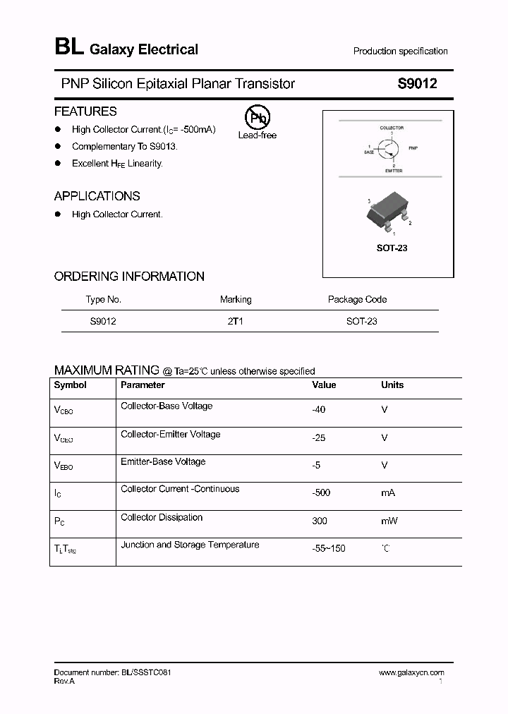 S9012_4155457.PDF Datasheet