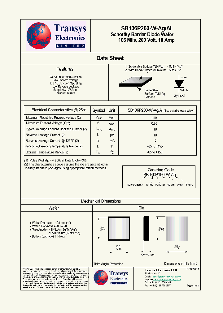SB106P200-W-AG_4118585.PDF Datasheet