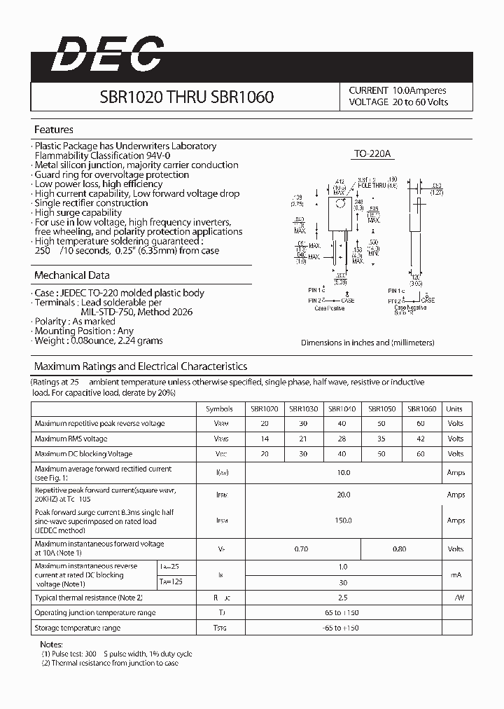 SBR1040_4115891.PDF Datasheet
