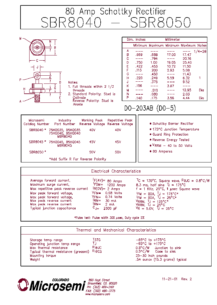 SBR8050R_4103173.PDF Datasheet