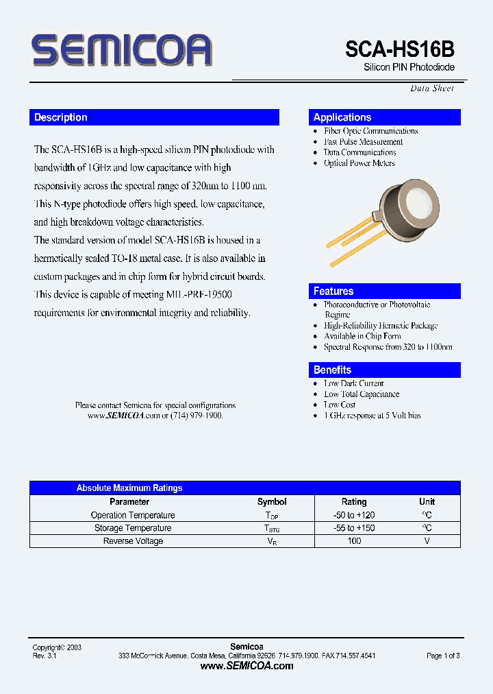 SCA-HS16B_4123150.PDF Datasheet