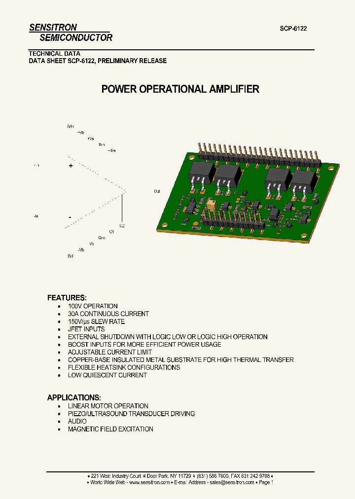 SCP-6122_4120267.PDF Datasheet