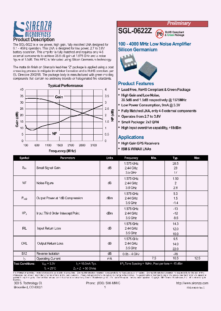 SGL-0622Z_4146190.PDF Datasheet