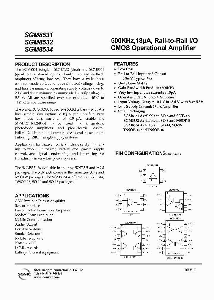 SGM8531_4142043.PDF Datasheet