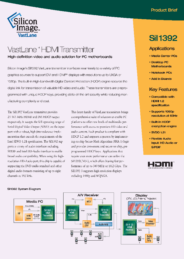 SII1392_4130608.PDF Datasheet