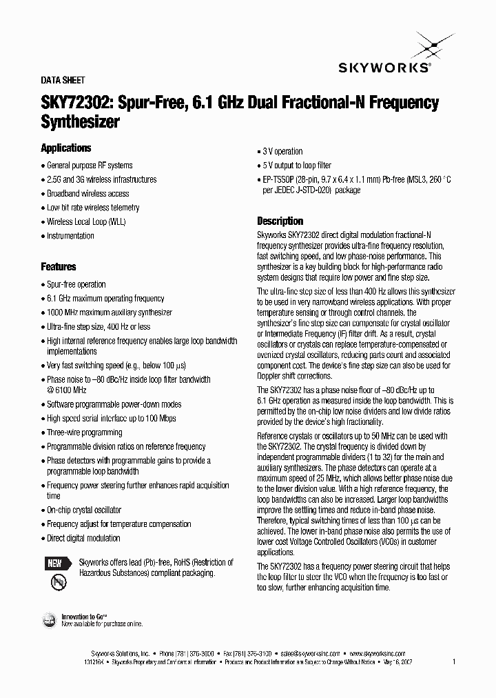 SKY72302_4147122.PDF Datasheet