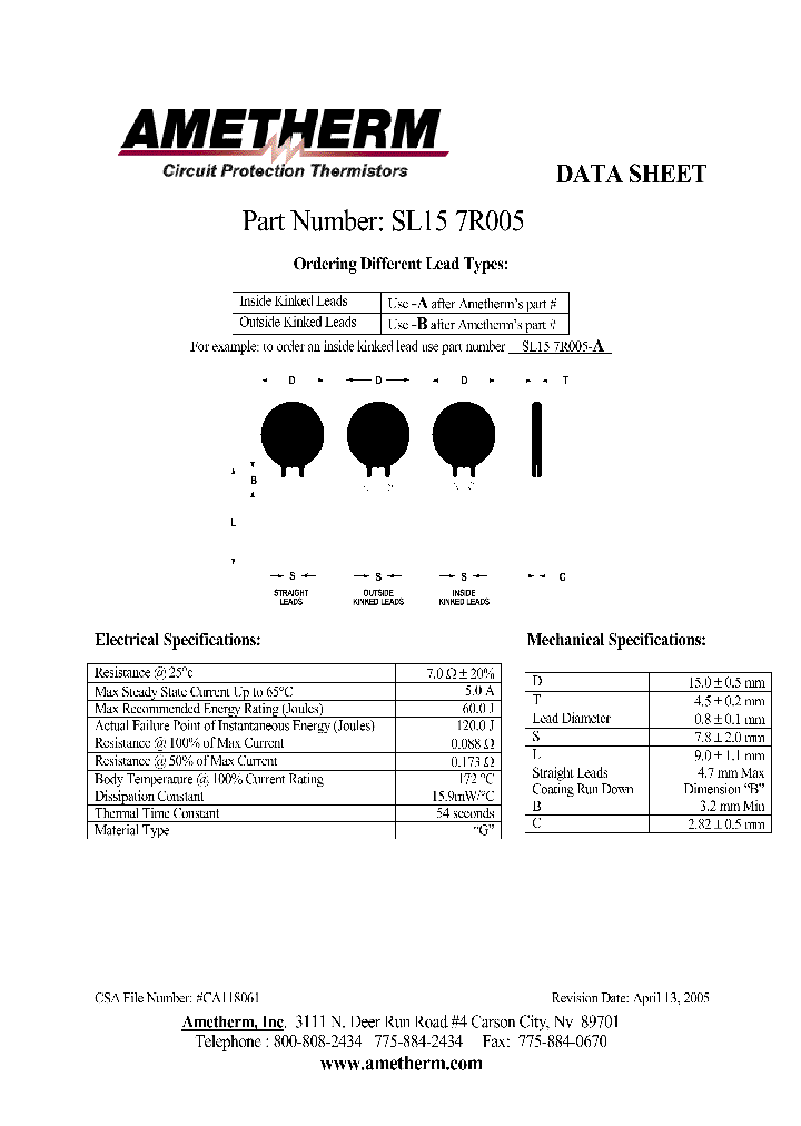 SL157R005_4133695.PDF Datasheet