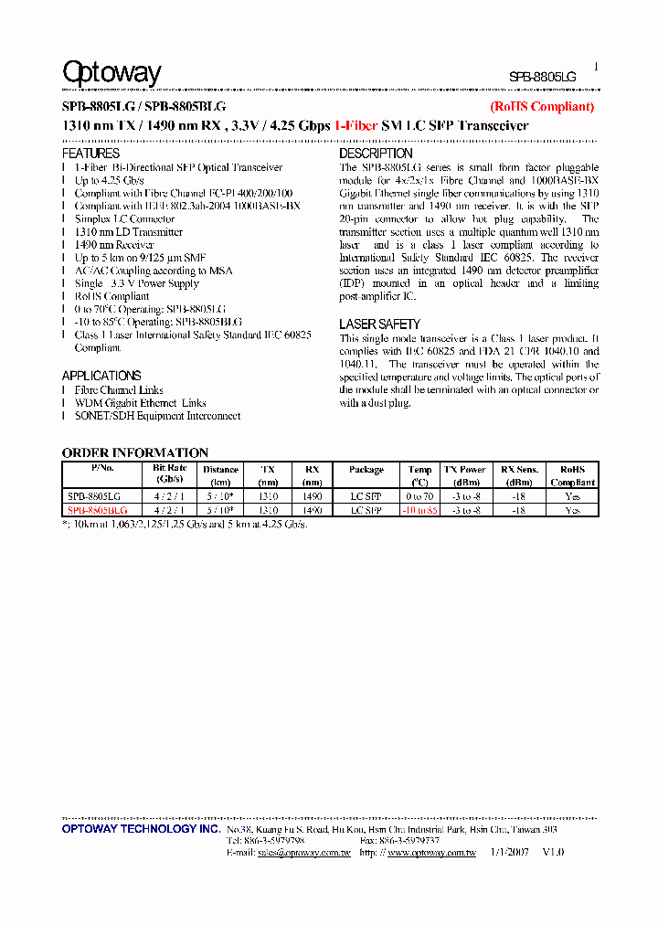 SPB-8805LG_4117434.PDF Datasheet
