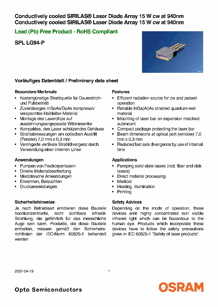 SPLLG94-P_4117108.PDF Datasheet