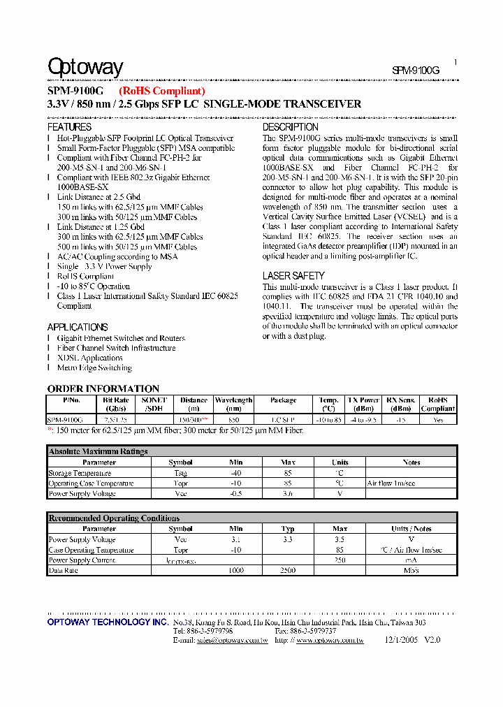 SPM-9100G_4128747.PDF Datasheet