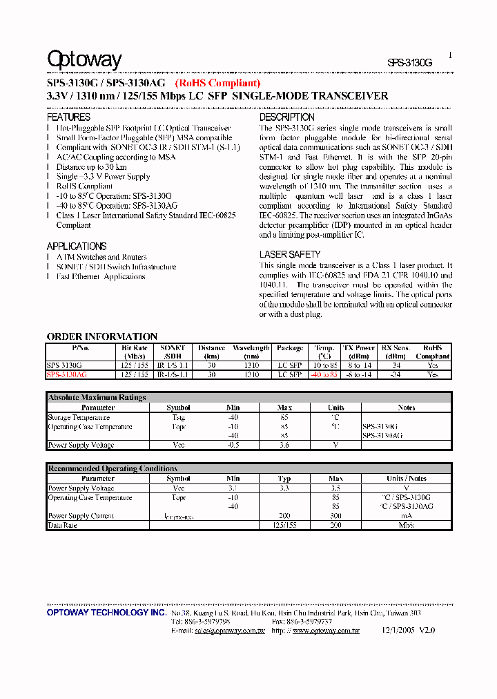 SPS-3130AG_4128713.PDF Datasheet