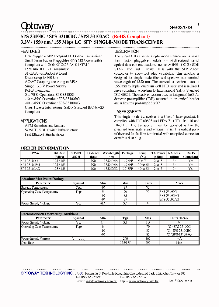 SPS-33100AG_4124454.PDF Datasheet