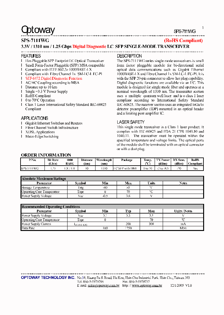 SPS-7111WG_4128664.PDF Datasheet
