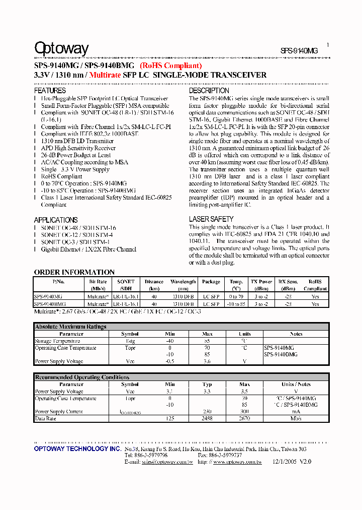 SPS-9140MG_4124388.PDF Datasheet