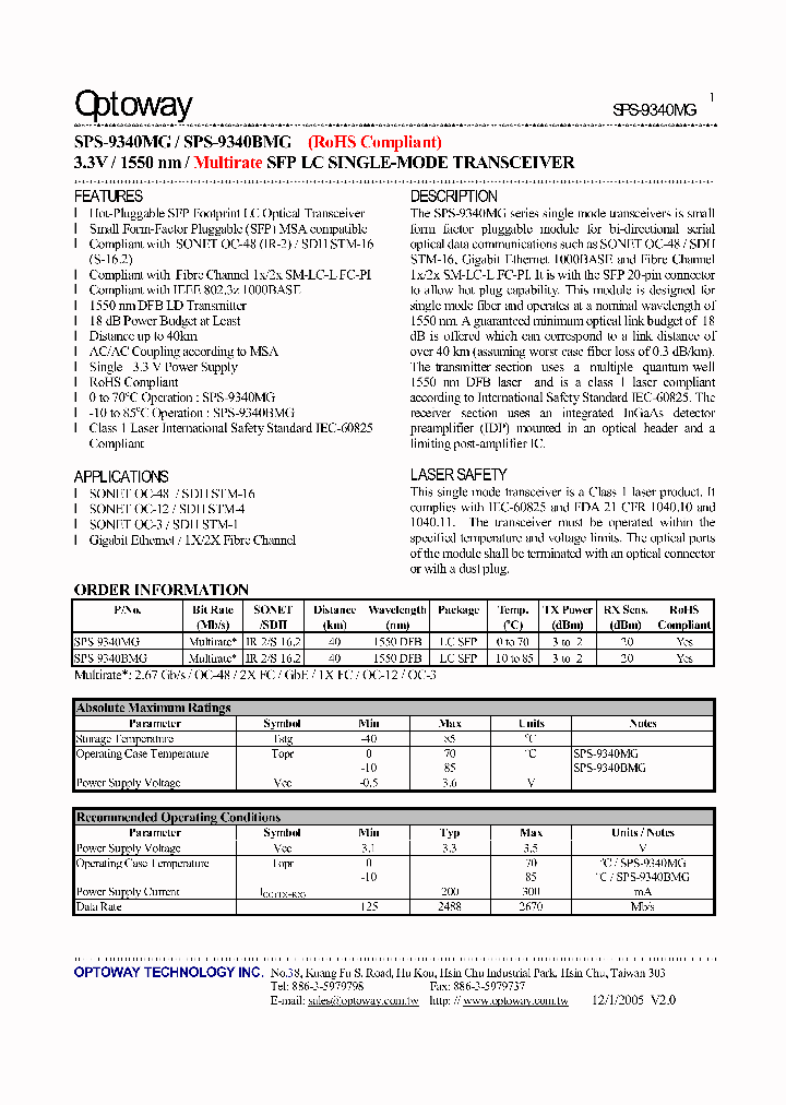 SPS-9340MG_4124349.PDF Datasheet