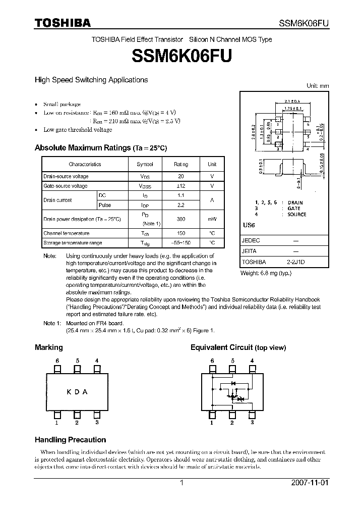 SSM6K06FU07_4134793.PDF Datasheet