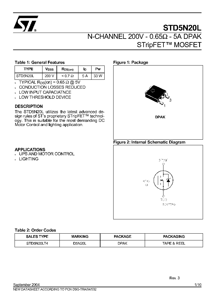 STD5N20L_4110230.PDF Datasheet
