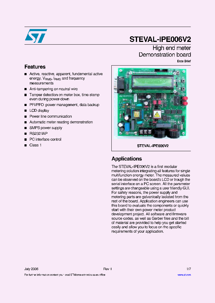 STEVAL-IPE006V2_4160192.PDF Datasheet