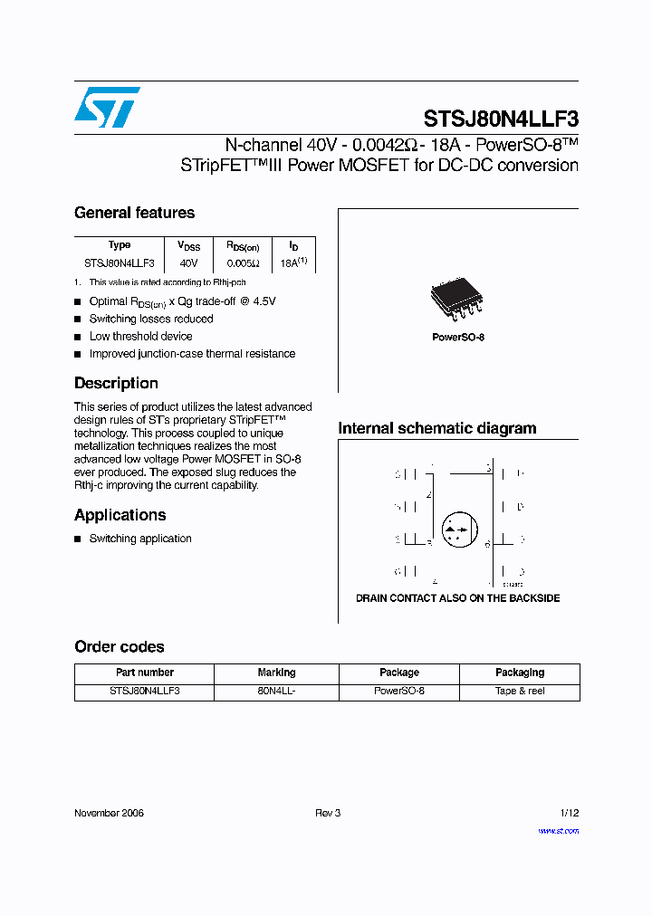 STSJ80N4LLF3_4130730.PDF Datasheet