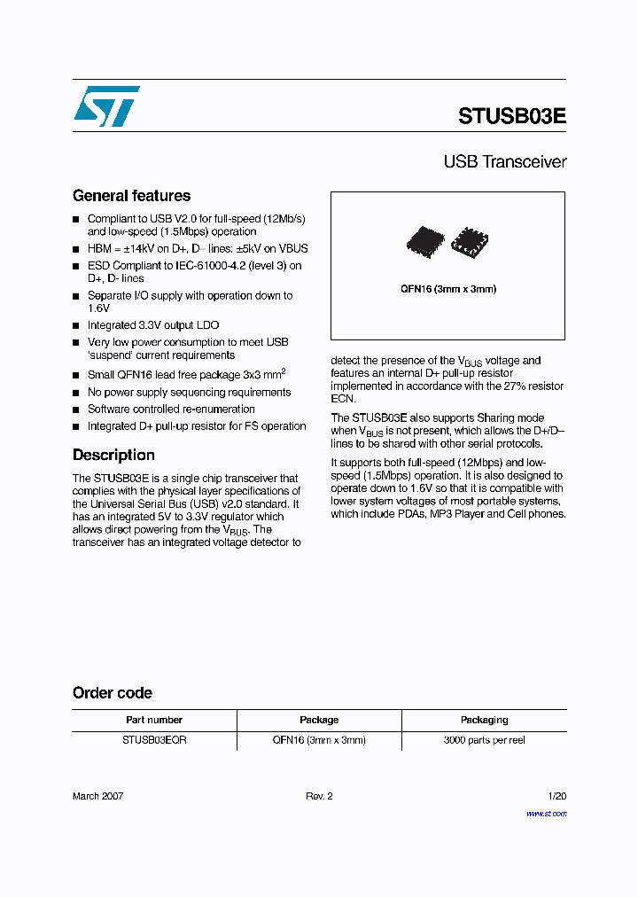 STUSB03EQR_4122935.PDF Datasheet