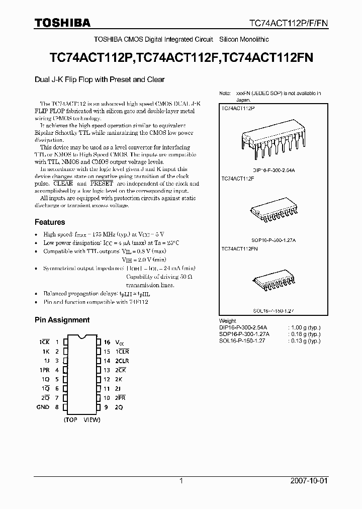 TC74ACT112F_4111640.PDF Datasheet