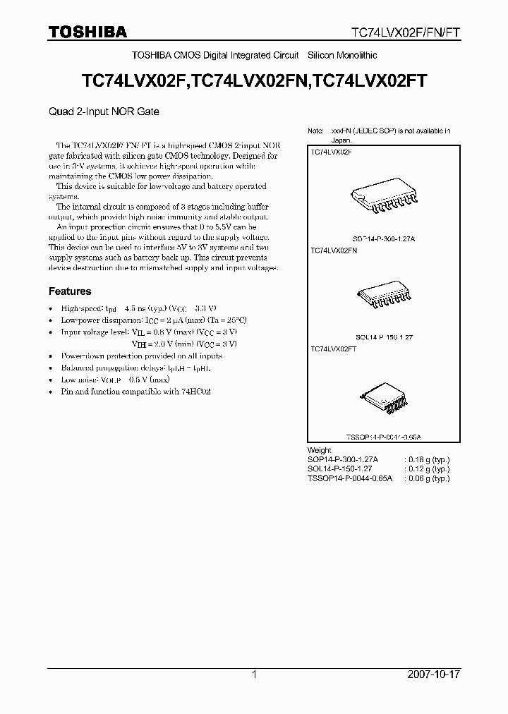 TC74LVX02F07_4133220.PDF Datasheet