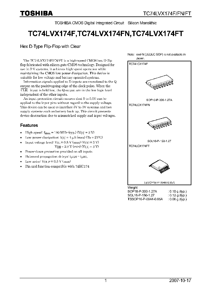 TC74LVX174F07_4133214.PDF Datasheet
