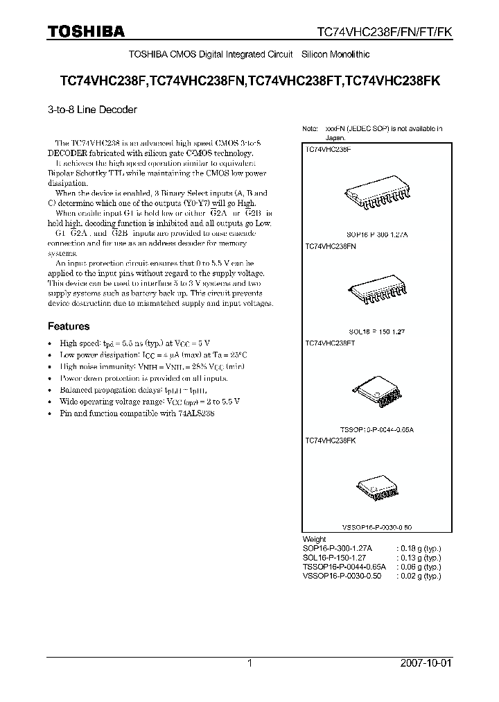 TC74VHC238F07_4132644.PDF Datasheet