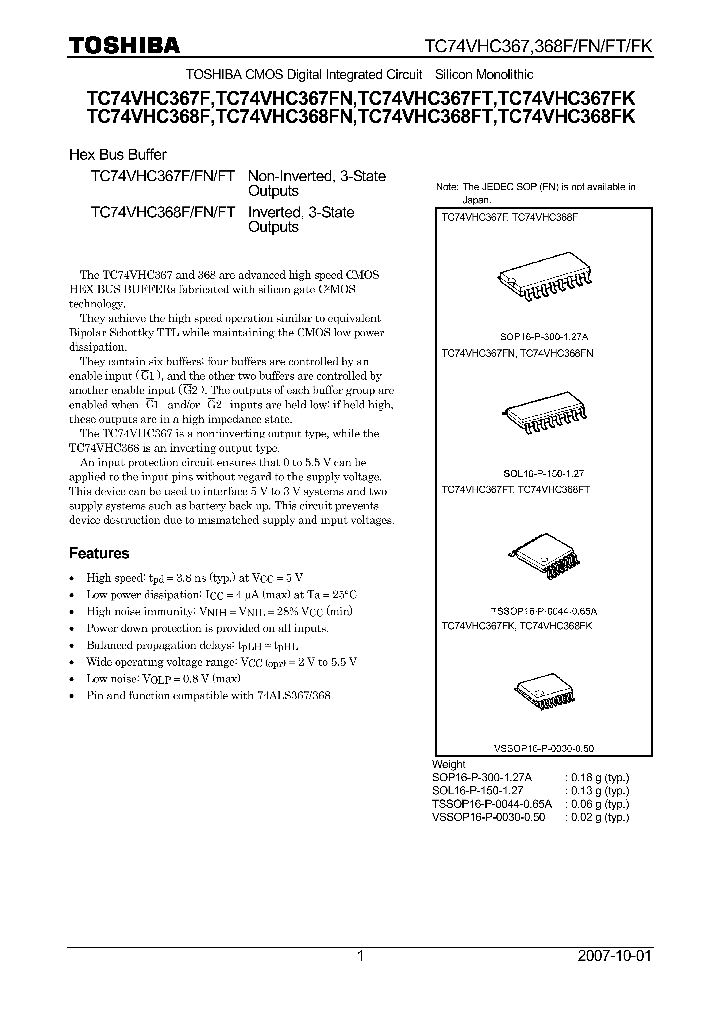TC74VHC367F07_4132636.PDF Datasheet