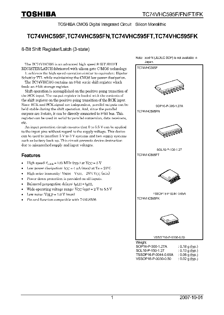 TC74VHC595F07_4132624.PDF Datasheet
