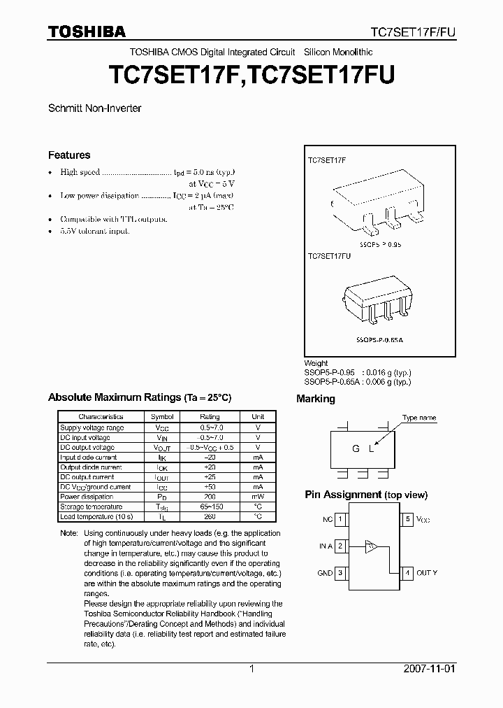 TC7SET17F_4133156.PDF Datasheet