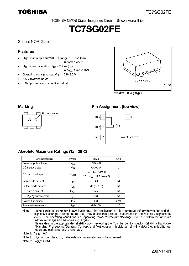 TC7SG02FE_4125365.PDF Datasheet