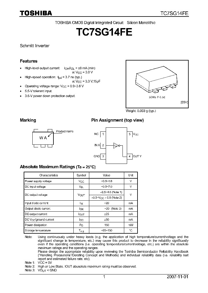 TC7SG14FE_4125196.PDF Datasheet