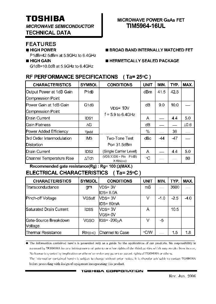 TIM5964-16UL_4153127.PDF Datasheet