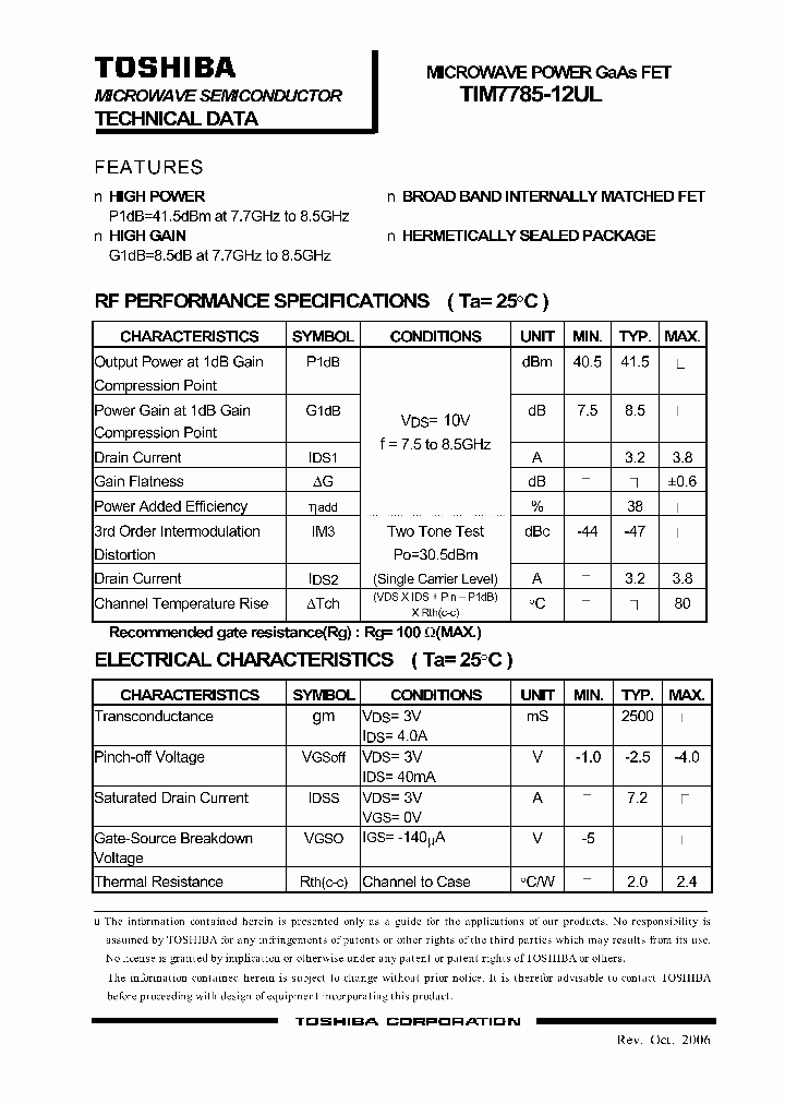 TIM7785-12UL_4132308.PDF Datasheet