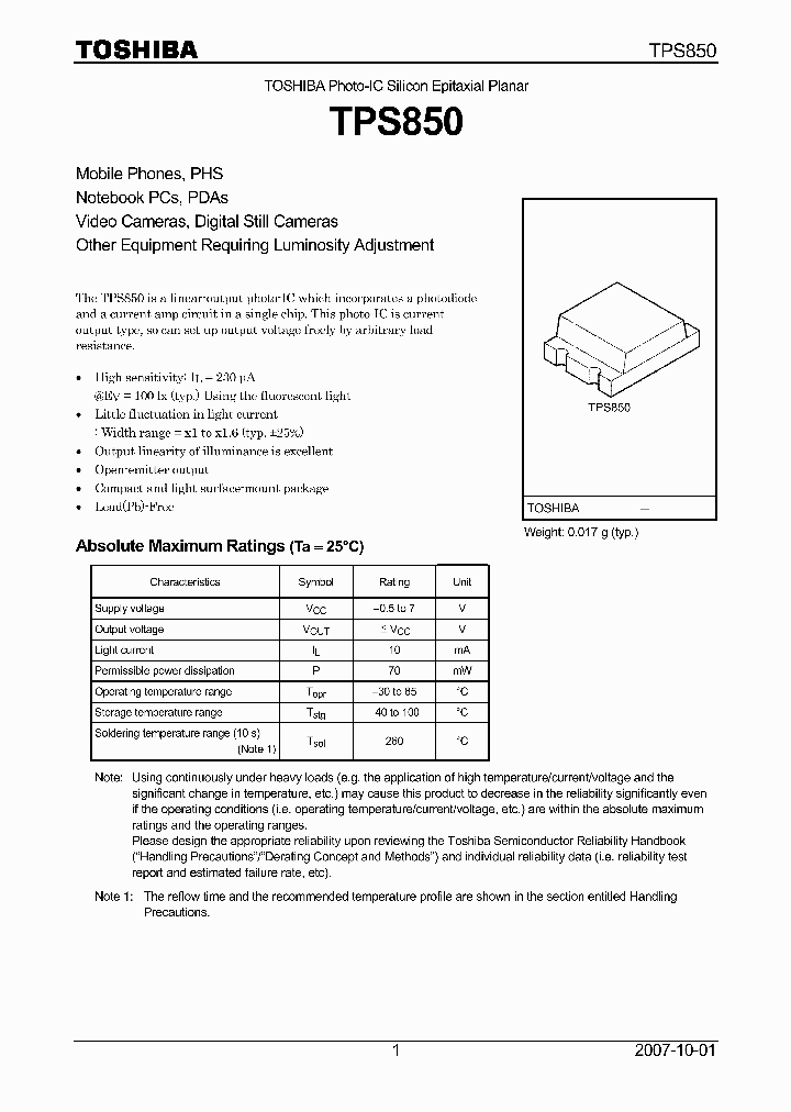 TPS85007_4116747.PDF Datasheet