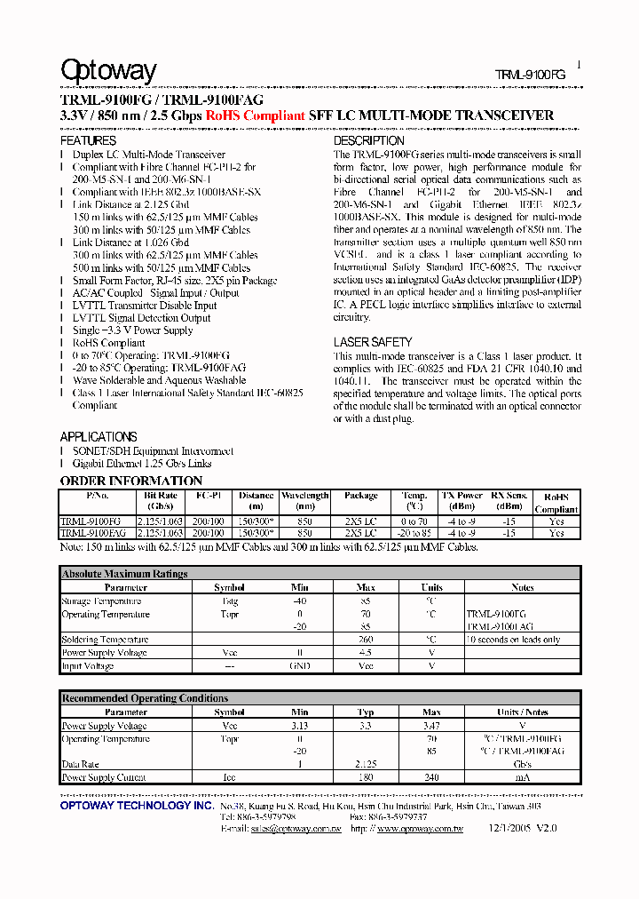 TRML-9100FAG_4124295.PDF Datasheet