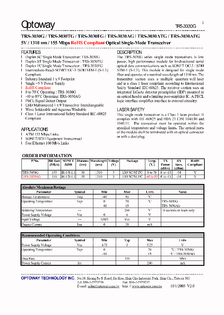 TRS-3030AG_4124292.PDF Datasheet