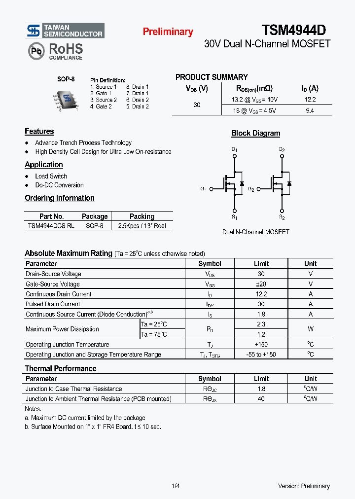 TSM4944DCSRL_4131862.PDF Datasheet
